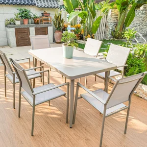Bàn Ghế Giải Trí Ngoài Trời, Sân Vườn - Ghế Giải Trí Bắc Âu, Sân Thượng, Bàn Dài Trong Sân