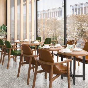 Bàn ghế Gỗ Chắc Chắn Sofa Ghế Ăn Quán Trà Sữa Bàn Cà Phê Nhỏ Cửa Hàng Món Tráng Miệng Thương Lượng Phần Quán Cà Phê Bàn Ghế - Hình 2