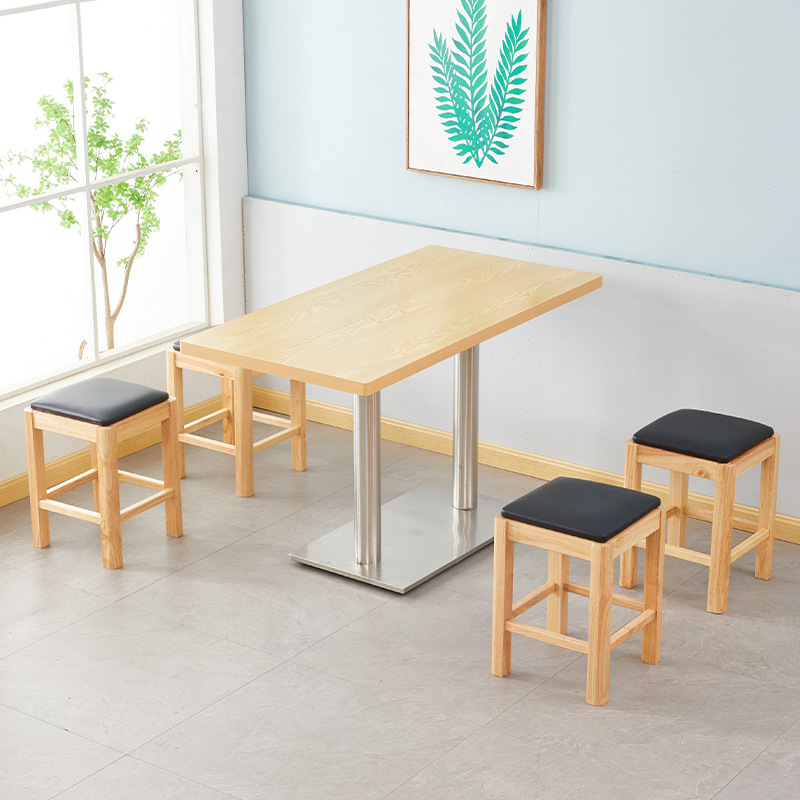 Bàn ghế Gỗ đặc vuông phân thức ăn nhanh quầy bar Bàn ghế nhà hàng mì phân ăn sáng cay nóng nhà hàng Bàn ghế bảng Bàn ăn bằng gỗ thương mại - Hình 4 Bàn ghế Gỗ đặc vuông phân thức ăn nhanh quầy bar Bàn ghế nhà hàng mì phân ăn sáng cay nóng nhà hàng Bàn ghế bảng Bàn ăn bằng gỗ thương mại - Hình 4