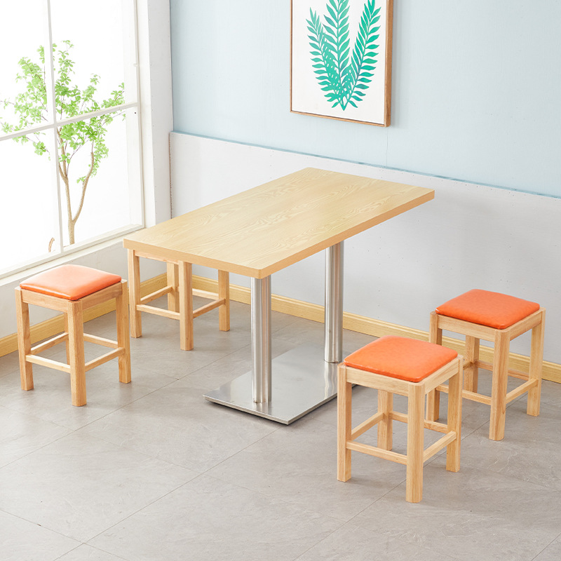 Bàn ghế Gỗ đặc vuông phân thức ăn nhanh quầy bar Bàn ghế nhà hàng mì phân ăn sáng cay nóng nhà hàng Bàn ghế bảng Bàn ăn bằng gỗ thương mại Bàn ghế Gỗ đặc vuông phân thức ăn nhanh quầy bar Bàn ghế nhà hàng mì phân ăn sáng cay nóng nhà hàng Bàn ghế bảng Bàn ăn bằng gỗ thương mại