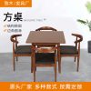 Bàn ghế Gỗ thông thường Bàn cà phê nhà hàng Bàn vuông nhỏ Bàn ăn gỗ Bàn ăn gỗ chắc chắn ghế công chúa - Hình 4