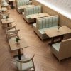 Bàn ghế Gỗ treo tường gian hàng đồ ăn phương tây cafe sofa trà sữa tráng miệng phục vụ ăn nhẹ Bàn ghế