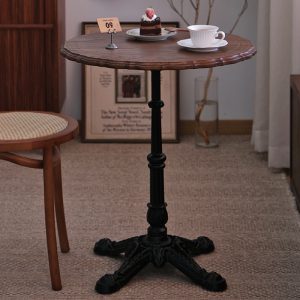 Bàn ghế Hải âu ren Bàn tròn gỗ Bàn cafe quán trà sữa nhà hàng phương tây Bàn ghế Bàn ăn kiểu Pháp
