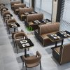 Bàn ghế Internet cửa hàng trà sữa ghế đơn giản bức tường cà phê nhà hàng tây sofa đồ uống ngọt bánh hamburger cửa hàng bánh Bàn ghế
