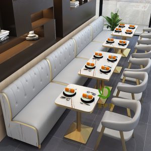 Bàn ghế Internet cửa hàng trà sữa ghế đơn giản bức tường cà phê nhà hàng tây sofa đồ uống ngọt bánh hamburger cửa hàng bánh Bàn ghế - Hình 2