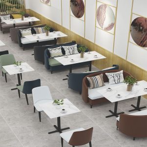 Bàn ghế Internet nhẹ món tráng miệng sang trọng quán trà sữa phiến Bàn ghế cà phê nhà hàng phương tây ghế sofa Bàn ăn ghế