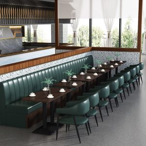Bàn ghế Internet quán trà sữa nhà hàng phương tây quán cà phê Bàn ăn và ghế nội thất phòng ăn tường sofa Bàn ghế gỗ - Hình 4