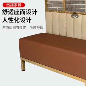 Bàn ghế Internet rèn sắt ghế Bàn ghế tường khách sạn nhà hàng phương tây hoàn chỉnh Bộ bàn ghế ăn quán cà phê ghế sofa - Hình 2