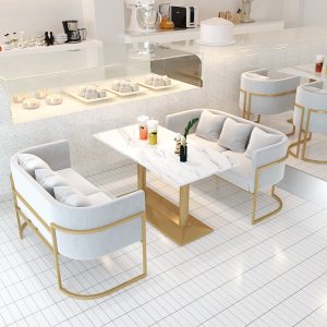 Bàn ghế Internet thanh quầy rượu quán ăn phương tây cafe đôi ghế sofa quán trà sữa Bàn ghế cửa hàng món tráng miệng Bàn ăn - Hình 2
