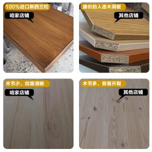 Bàn ghế Italy Bàn ăn bằng gỗ nguyên khối và ghế hình chữ nhật cổ điển bằng gỗ dài Bàn quầy bar quán cà phê Bàn dài Bàn ăn hiện đại - Hình 3