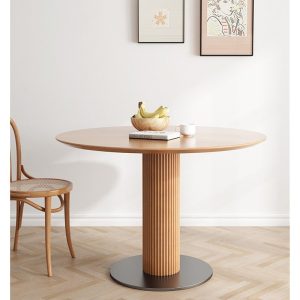Bàn ghế Italy Gỗ Chắc Chắn Bàn Tròn Nhà gia đình Nhỏ Gỗ Tần Bì Bàn Ăn Gỗ Anh Đào Màu Đàm Phán Bàn Ăn Bàn Ăn