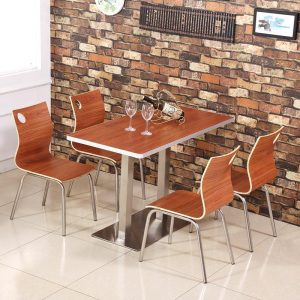 Bàn ghế KFC ghế ăn nhanh Bàn ăn và ghế cửa hàng cửa hàng trà sữa căng tin về bốn người chia Bàn và ghế AliExpress - Hình 3