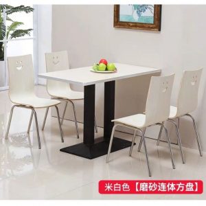 Bàn ghế KFC ghế ăn nhanh Bàn ăn và ghế cửa hàng cửa hàng trà sữa căng tin về bốn người chia Bàn và ghế AliExpress - Hình 4