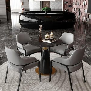 Bàn ghế Khách sạn sang trọng nhẹ nhàng Bàn ghế đàm phán hiện đại giản dị Bàn tròn nhỏ bán hàng văn phòng tiếp tân Bàn đàm phán