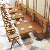 Bàn ghế Khách sạn theo phong cách Đông Nam Á gỗ chắc chắn tường mây ghế sofa chủ đề cafe quán lẩu Bàn ăn và ghế