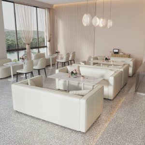 Bàn ghế Khu giải trí shop 4s gặp khách hàng bộ phận kinh doanh đàm phán Bàn ghế sofa quán cà phê trà chiều nhà hàng tây quầy bar - Hình 2
