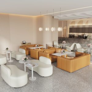 Bàn ghế Khu giải trí shop 4s gặp khách hàng bộ phận kinh doanh đàm phán Bàn ghế sofa quán cà phê trà chiều nhà hàng tây quầy bar - Hình 3