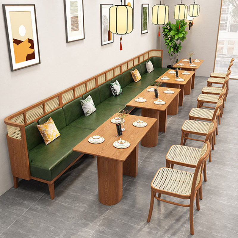Bàn ghế Mây gỗ rắn ghế sofa chuỗi nhà hàng chủ đề nhà hàng nhà hàng Bàn ghế ghế vòng cung hình bán nguyệt - Hình 2 Bàn ghế Mây gỗ rắn ghế sofa chuỗi nhà hàng chủ đề nhà hàng nhà hàng Bàn ghế ghế vòng cung hình bán nguyệt - Hình 2