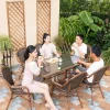 Bàn Ghế Mây Ngoài Trời Kết Hợp Ngoài Trời Sân Vườn Ghế Tựa Thư Giãn Bàn Cà Phê Bộ Ba Món Ghế Mây Ban Công