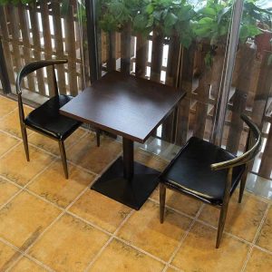 Bàn ghế Món Tây đơn giản cho thuê Bàn ghế quán ăn nhanh Bàn vuông cho thuê nhà hàng ăn vặt Bàn vuông thức ăn nhanh Bàn cà phê - Hình 3