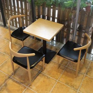 Bàn ghế Món Tây đơn giản cho thuê Bàn ghế quán ăn nhanh Bàn vuông cho thuê nhà hàng ăn vặt Bàn vuông thức ăn nhanh Bàn cà phê - Hình 4