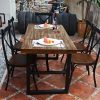 Bàn ghế Mỹ phong cách cổ điển Bàn ghế ăn bằng gỗ nguyên khối lẩu quán trà sữa cafe Bàn ghế Bàn họp văn phòng Bàn máy tính