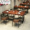 Bàn ghế Mỹ phong cách cổ điển nhà hàng Bàn ghế ăn quán lẩu Bàn gỗ nguyên khối cafe thịt nướng Bàn ghế thanh thương mại Bàn