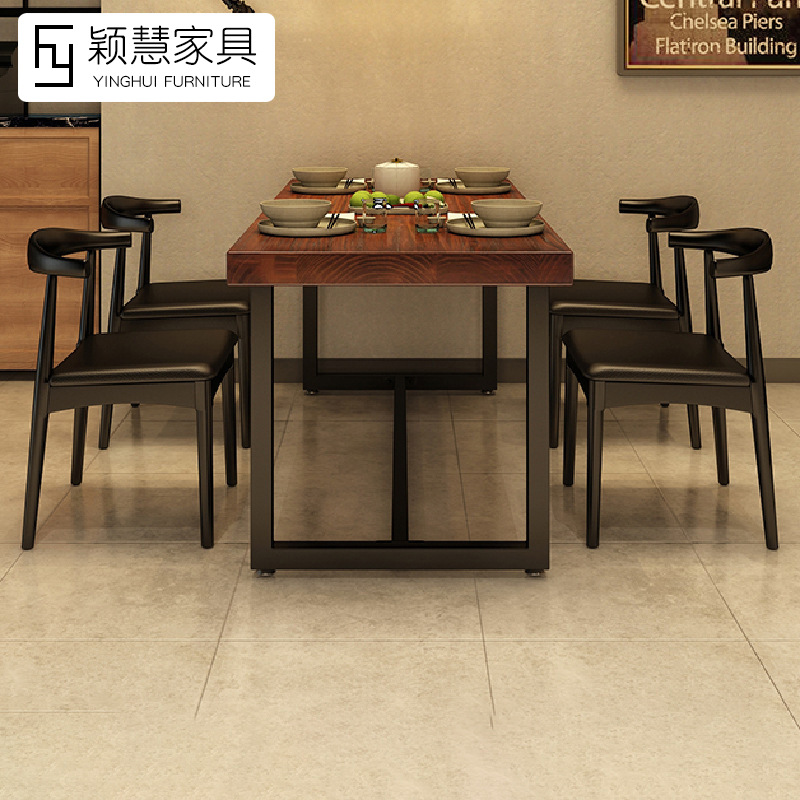 Bàn ghế Mỹ phong cách cổ điển nhà hàng Bàn ghế ăn quán lẩu Bàn gỗ nguyên khối cafe thịt nướng Bàn ghế thanh thương mại Bàn - Hình 4 Bàn ghế Mỹ phong cách cổ điển nhà hàng Bàn ghế ăn quán lẩu Bàn gỗ nguyên khối cafe thịt nướng Bàn ghế thanh thương mại Bàn - Hình 4