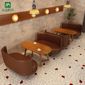 Bàn ghế Mỹ Phong Cách Món Tráng Miệng Trà Sữa Làm Bánh Cửa Hàng Phục Vụ Khách Sạn Giải Trí Đàm Phán Sofa Bàn Ghế Cafe - Hình 2