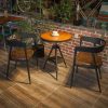 Bàn ghế Mỹ Sắt Cafe Nhà Hàng Nhỏ Bàn Nhạc Ăn Thanh Nhà Hàng Gỗ Chắc Chắn Bàn Ăn Ghế Tựa Lưng