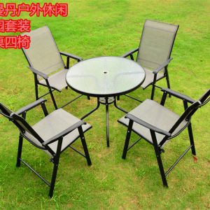 Bàn ghế Ngoài Trời 80 Bàn Kính Bàn Ăn Khách Sạn Quán Cà Phê Quán Trà Sữa Bàn Ăn Tròn Lớn Bàn Có Thể Tháo Rời Sân Vườn Bàn Kính - Hình 2