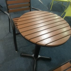 Bàn ghế ngoài trời bằng sắt rèn hiện đại ngoài trời sân vườn Bàn ghế gỗ nhựa quán trà sữa quán cà phê Bàn ghế ngoài trời - Hình 3
