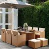 Bàn Ghế Ngoài Trời PE Mây Ban Công Biệt Thự Sân Sofa Giải Trí Sân Thượng Chống Nắng Chống Nắng Bộ Bàn Ghế Sân Vườn