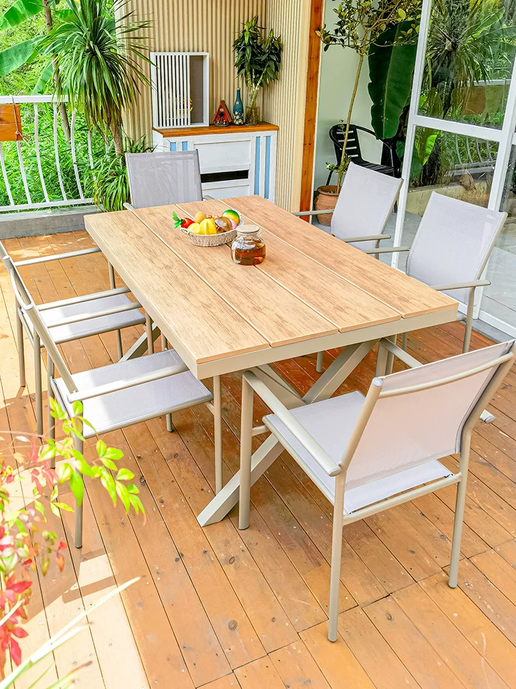 Bàn Ghế Ngoài Trời Phong Cách Bắc Âu - Gỗ Nhựa Chất Lượng Bàn Ghế Ngoài Trời Phong Cách Bắc Âu - Gỗ Nhựa Chất Lượng