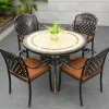 Bàn Ghế Ngoài Trời, Sân Vườn, Ban Công Thư Giãn, Bàn Trà Nhỏ, Bộ Bàn Ghế Sắt Nghệ Thuật Châu Âu Ba Đến Năm Món, Bàn Ghế Nhôm Đúc