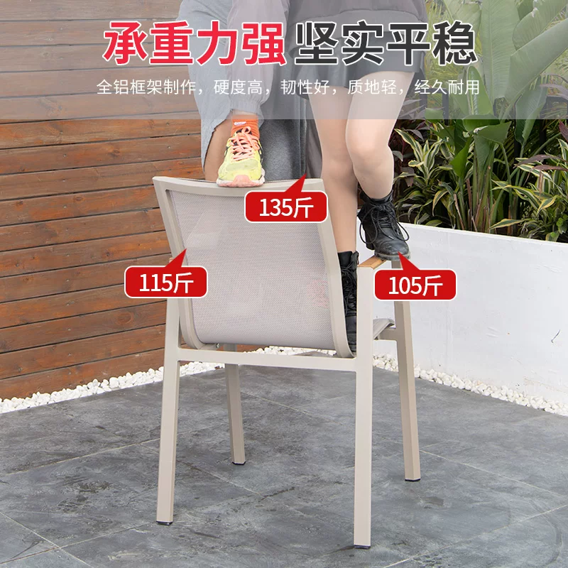 Bàn ghế ngoài trời sân vườn, sân thượng gỗ nhựa nội thất biệt thự sắt rèn Bắc Âu đơn giản ngoài trời giải trí bàn dài có thể thu vào. - Hình 4 Bàn ghế ngoài trời sân vườn, sân thượng gỗ nhựa nội thất biệt thự sắt rèn Bắc Âu đơn giản ngoài trời giải trí bàn dài có thể thu vào. - Hình 4