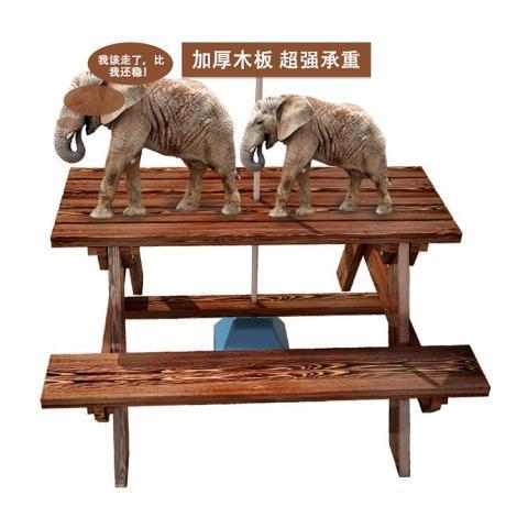 Bàn ghế ngoài trời trà sữa quán cà phê sân căng tin ngoài trời Bàn ghế ăn liền công viên có dù gỗ nguyên khối chống ăn mòn - Hình 4 Bàn ghế ngoài trời trà sữa quán cà phê sân căng tin ngoài trời Bàn ghế ăn liền công viên có dù gỗ nguyên khối chống ăn mòn - Hình 4
