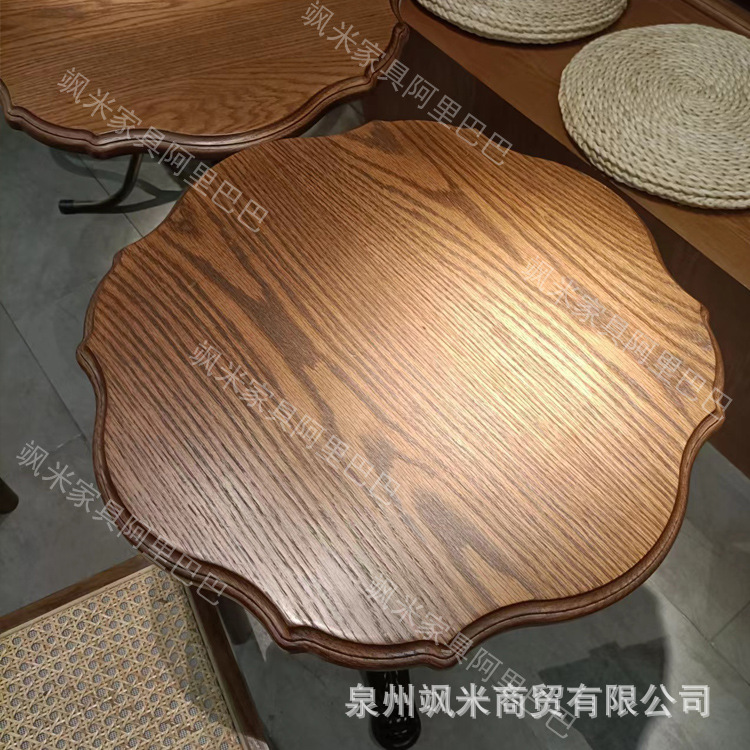 Bàn ghế Nhà Ban Công Gỗ Chắc Chắn Bàn Tròn Thời Trung Cổ Mỹ Sắt Bàn Tráng Miệng Vintage Đồ Nội Thất - Hình 4 Bàn ghế Nhà Ban Công Gỗ Chắc Chắn Bàn Tròn Thời Trung Cổ Mỹ Sắt Bàn Tráng Miệng Vintage Đồ Nội Thất - Hình 4