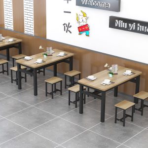 Bàn ghế nhà hàng ăn nhanh Bàn ghế ăn nhanh Bàn ghế quán ăn sáng nhà hàng nhà hàng phở Bàn chữ nhật Bàn ăn nhanh - Hình 3