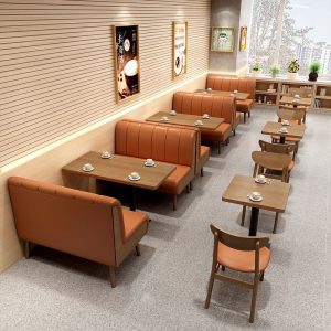 Bàn ghế Nhà hàng chè bảng ghế sofa phân quán cà phê tráng miệng quán trà sữa Bàn ghế đồ nội thất phòng ăn - Hình 2