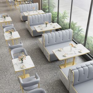 Bàn ghế Nhà hàng Lẩu Nhà hàng Tây treo tường Ghế Sofa Đồ ăn nhanh Món tráng miệng Burger Cà phê Quán trà sữa Bàn ghế - Hình 3