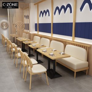 Bàn ghế Nhà hàng mì nhà hàng tường ghế sofa quán trà sữa quán cà phê nhà hàng sushi Nhật Bản Bàn ghế