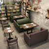 Bàn ghế Nhà hàng nhà hàng giải trí dựa vào tường ghế sofa quán cà phê trà sữa nhà hàng đồ ăn nhẹ Bàn ghế