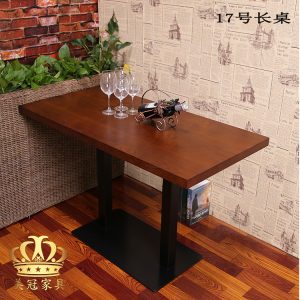 Bàn ghế Nhà Hàng Phương Tây Quán Cà Phê Bàn Món Tráng Miệng Cửa Hàng Trà Sữa Cửa Hàng Thức Ăn Nhanh Bàn Ghế Bán Buôn Vuông Tròn Bàn Gỗ Chắc Chắn - Hình 3