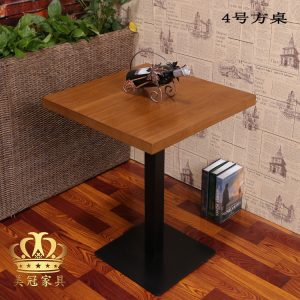 Bàn ghế Nhà Hàng Phương Tây Quán Cà Phê Bàn Món Tráng Miệng Cửa Hàng Trà Sữa Cửa Hàng Thức Ăn Nhanh Bàn Ghế Bán Buôn Vuông Tròn Bàn Gỗ Chắc Chắn - Hình 4