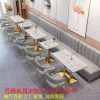 Bàn ghế Nhà hàng shabu-shabu quán lẩu net đỏ cà phê sữa quán trà sữa thanh đàm phán Bàn ghế gỗ ghế sofa thương mại