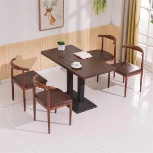 Bàn ghế nhà hàng tấm ăn nhanh Bàn ghế ăn nhà hàng burger cửa hàng căng tin đồ ăn nhẹ hình chữ nhật - Hình 2