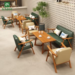 Bàn ghế Nhà hàng tráng miệng Khu nghỉ ngơi Quán sách Quán trà sữa Bàn ghế Thường đàm phán Ghế sofa Bàn ghế cafe - Hình 2