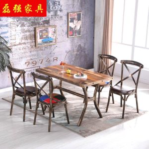 Bàn ghế Nhà máy bán buôn Bàn ghế ăn theo chủ đề cafe Bàn ghế ăn sắt rèn nhà hàng lẩu Bàn ghế ăn
