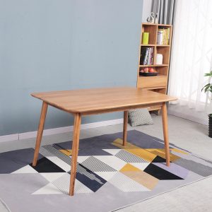 Bàn ghế Nhà sản xuất cung cấp Bàn ăn gỗ tròn chân tròn quầy bar cafe Bàn ăn bán lẻ bán buôn phòng nhỏ nội thất gỗ nguyên khối - Hình 3